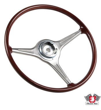 Kierownica, imitacja drewna, O420 mm (16,5"), bez przycisku klaksonu
